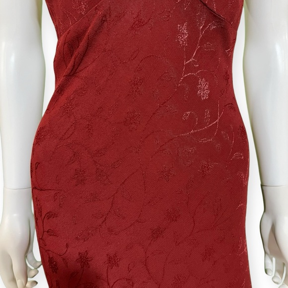 Tru Blu V-Neck Burgundy Maxi Dress, Small - Picture 7 of 9